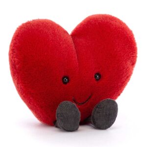 Jellycat Amuseable Hjerte Rødt 11 cm