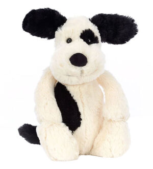 Jellycat Bamse - Medium - 31x12 cm - Bashful Black & Cream Puppy