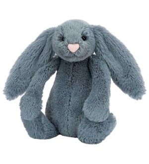 Jellycat Bamse - Small - 18x9 cm - Bashful Dusky Blue Bunny