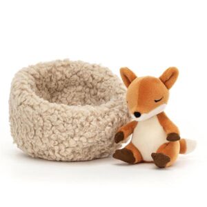 Jellycat Sovende Ræv I Rede 12 cm