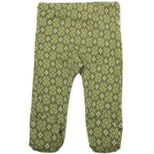 Joha Uld Grøn Jacquard Leggings m. Fod - Str. 40