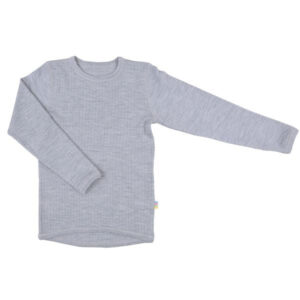 Joha Uld Rib Grå Bluse - Str. 110