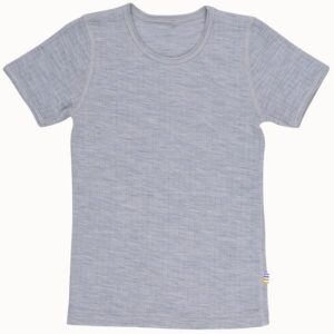 Joha Uld Rib Gråmeleret T-shirt - Str. 90