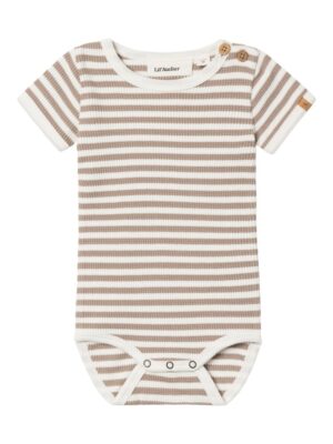 Jonas kortærmet body - MOCHA - 56
