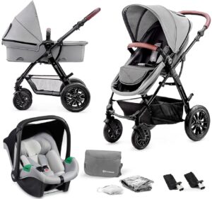 Kinderkraft MOOV 3-in-1 Mink Pro Kombivogn, Grey