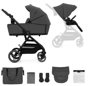 Kinderkraft YOXI 2-in-1 Duovogn, Moonlight Grey