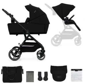 Kinderkraft YOXI 2-in-1 Duovogn, Pure Black
