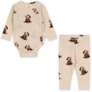 Konges Sløjd Christmas Teddy Basic Newborn Sæt - Str. 6 mdr
