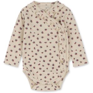 Konges Sløjd Peonia Rose Sui Newborn Frill Body - Str. 3 mdr