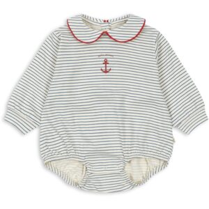 Konges Sløjd Stripe Bluie Alfie Collar Body - Str. 6 mdr