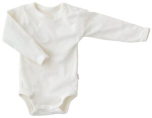 Lang Ærmet Body i Rib - Joha Uld - Natur - 60