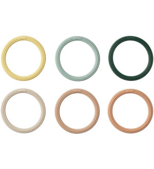 Liewood Dykkerringe - 6-pak - Calisto - Garden Green Multi Mix