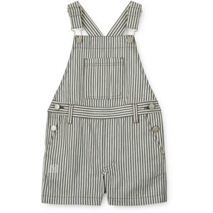 Liewood Y/D Stripe Whale Blue/Creme De La Creme Venedict Stripe Overall - Str. 116