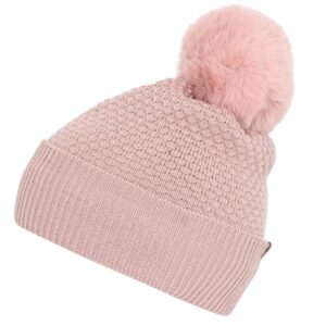 MP 97502 Chunky Oslo Uld Beanie m. Fake Fur French Rose 4256 - Str. 47-49 cm