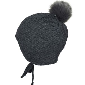 MP Chunky Oslo Baby Hat Dark Grey Melange - Str. 45 cm