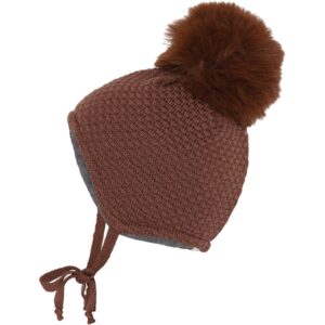 MP Danmark 97503 Oslo Uld Hjelm - Fake Fur Soft Brown - Str. 47