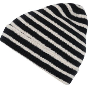 MP Danmark 97529 Bergen Uld Striped Beanie Dark Denim Melange - Str. 47-49