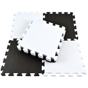 Magni Gulvpusle Hvid/Sort 10 Stk