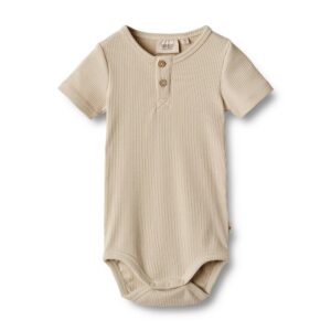 Magnus kortærmet body - feather gray - 80