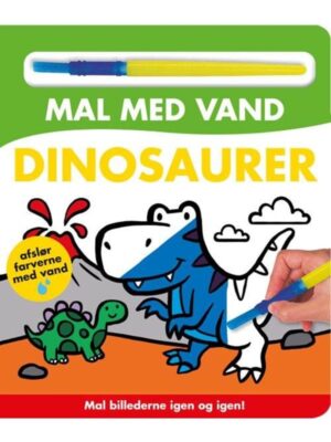 Mal med vand - Dinosaurer (papbog med pensel - far - Børnebog - Board books