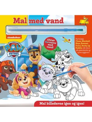 Mal med vand - Paw Patrol (bog med pensel - farvel - Børnebog - Board books