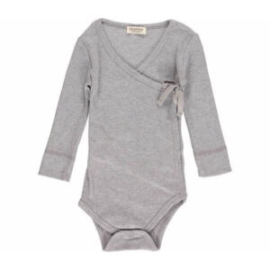 MarMar Modal Body Mini L/Æ Grey Melange - Str. 2 mdr/56 cm