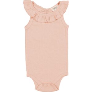 MarMar Modal Fine Rib Soft Coral Brianna Body - Str. 1Â½ y/86 cm