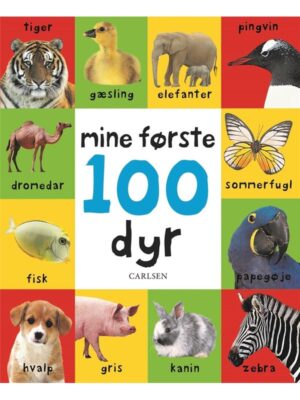 Mine første 100 dyr - Børnebog - Board books