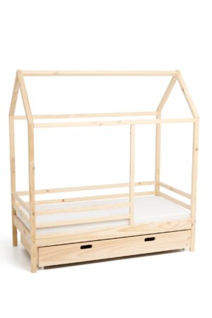 Minitude Nordic Jax Husseng 70x140 & BabyMatex Madras Carpathia 70x140 + Sengeskuffe, Natur