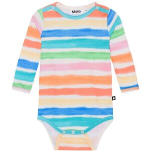 Molo Multi Colours Foss Langærmet Body - Str. 86 cm