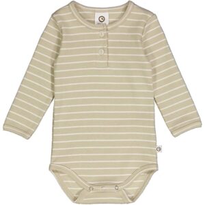 Müsli Desert Green/ Balsam Cream Stripe Rib Granny Body - Str. 74