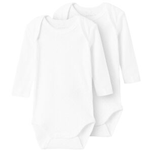 Name it Bright White Body Needledrop 2-pak Noos - Str. 68