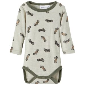 Name it London Fog Wang Uld Rib Body AOP - Str. 50