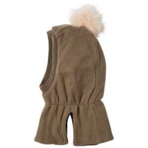 Name it Uld Mino Børstet Uld Elefanthue m/Fleece tone Gray - Str. 48-49