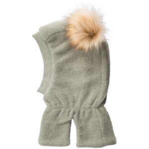 Name it Vetiver Wmino Uld Brushed Balaclava med Kvast - Str. 48-49