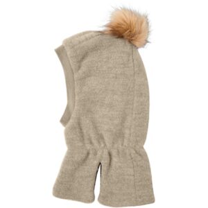 Name it White Pepper Wmino Uld Balaclava med Kvast - Str. 50-51