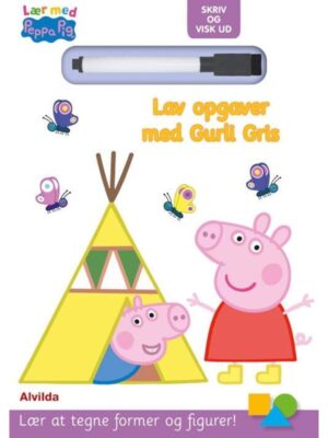 Peppa Pig - Lær med Gurli Gris - Skriv og visk ud - Børnebog - paperback