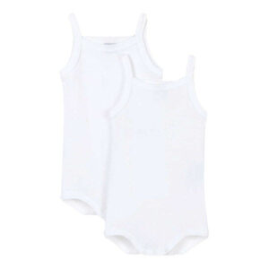 Petit Bateau Body 2-pak White - Str. 6M / 67cm