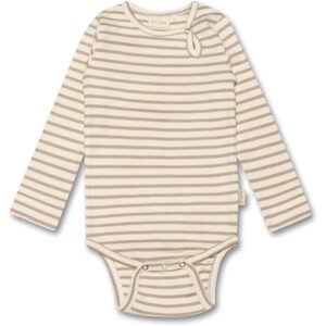 Petit PiaoÂ® Simply Taupe Bodystocking Modal Striped - Str. 68