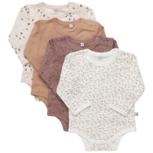 Pippi Body AO-printed 4-pak Burlwood - Str. 74