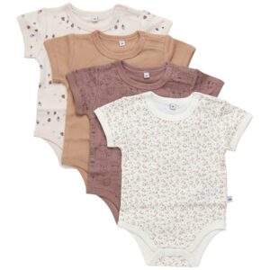 Pippi Body AO-printed 4-pak Burlwood - Str. 98