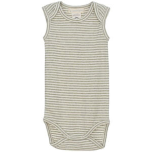 Serendipity Baby Stripe Body Tank Sage/Ecru - Str. 68 cm