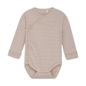 Slå-om Body langærmet - Lavender Gray - 44