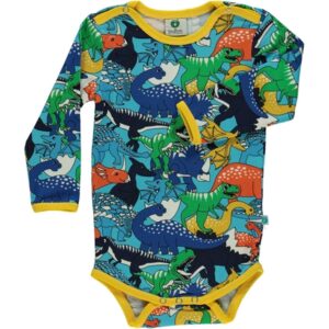Småfolk Blue Atoll Dinosaur Body - Str. 56 cm