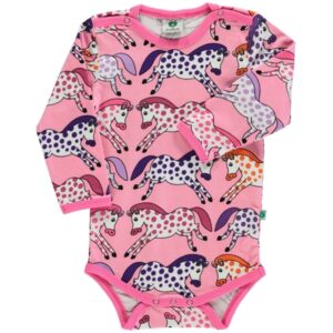 Småfolk Sea Pink Heste Body - Str. 98 cm