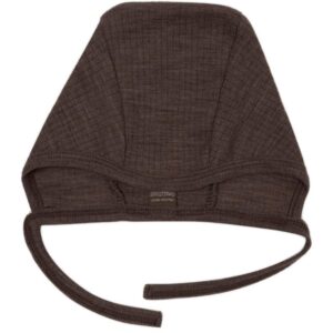 Smallstuff Uld Drop Needle Baby Hjelm Brown - Str. 80-86