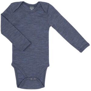 Smallstuff Uld Drop Needle Body Denim Melange - Str. 68