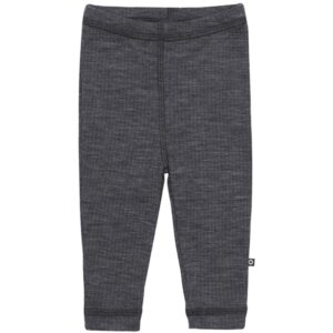 Smallstuff Uld Drop Needle Leggings Dark Grey - Str. 74