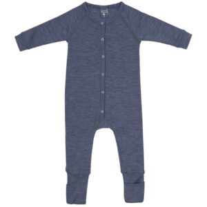 Smallstuff Uld Drop Needle Natdragt Denim Melange - Str. 56