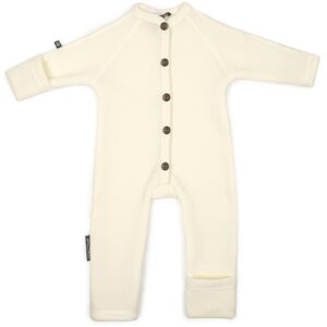 Smallstuff Uld Heldragt med Knapper Off White - Str. 68-74